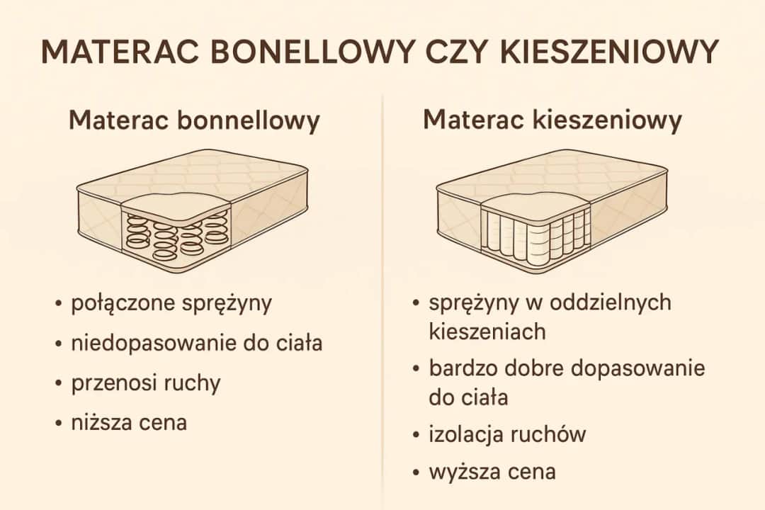Materac bonelowy czy kieszeniowy - który wybór zapewni lepszy komfort?